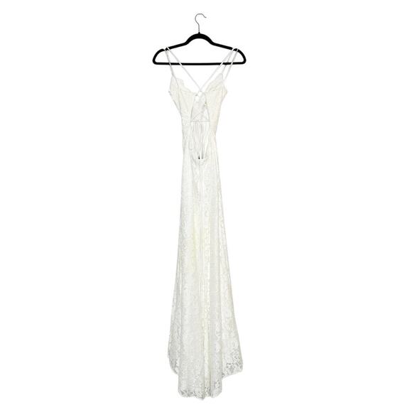 NEW La Femme Rhinestone Gown 29939 Bride Wedding Women's Ivory Size 6 - Picture 3 of 6